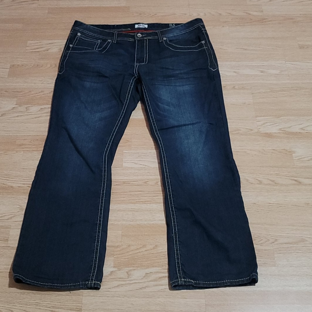 Antique Rivet Men's Straight Fit Jeans 38x32